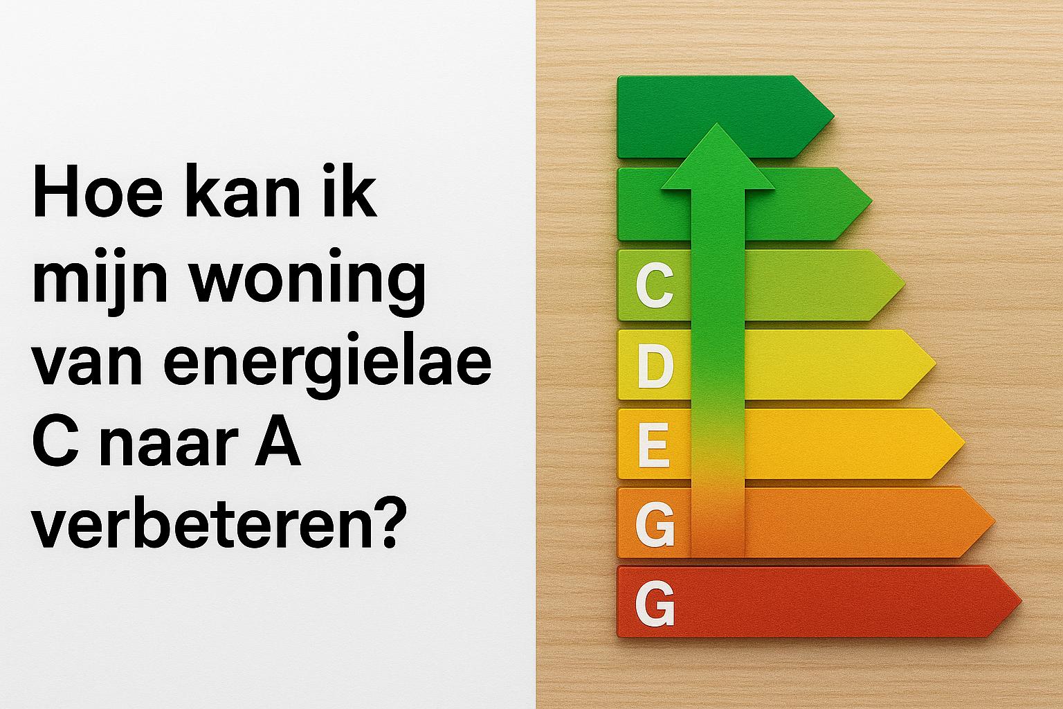 Hoe kan ik mijn woning van energielabel C naar A verbeteren?